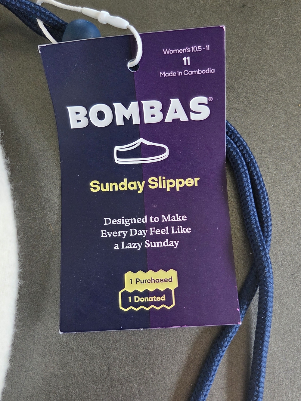 Bombas Women's Sunday Slipper Size 11 NWT With Dusy Bag Dark Camel - Picture 5 of 7